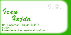 iren hajda business card